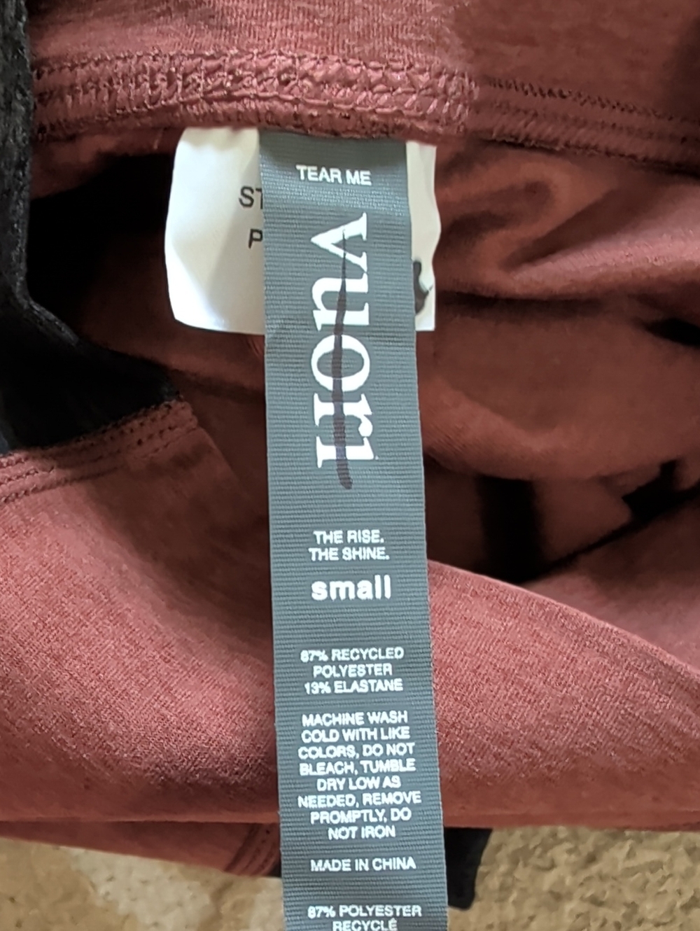 Vuori Aspire Elevation Legging Cedar Heather NWOT - Picture 7 of 7